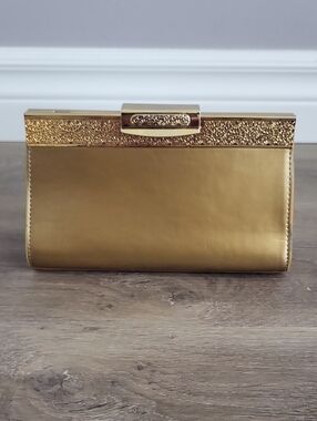 Vintage Farnell Paris Gold Evening Clutch Chain Strap Classic Frame Bag